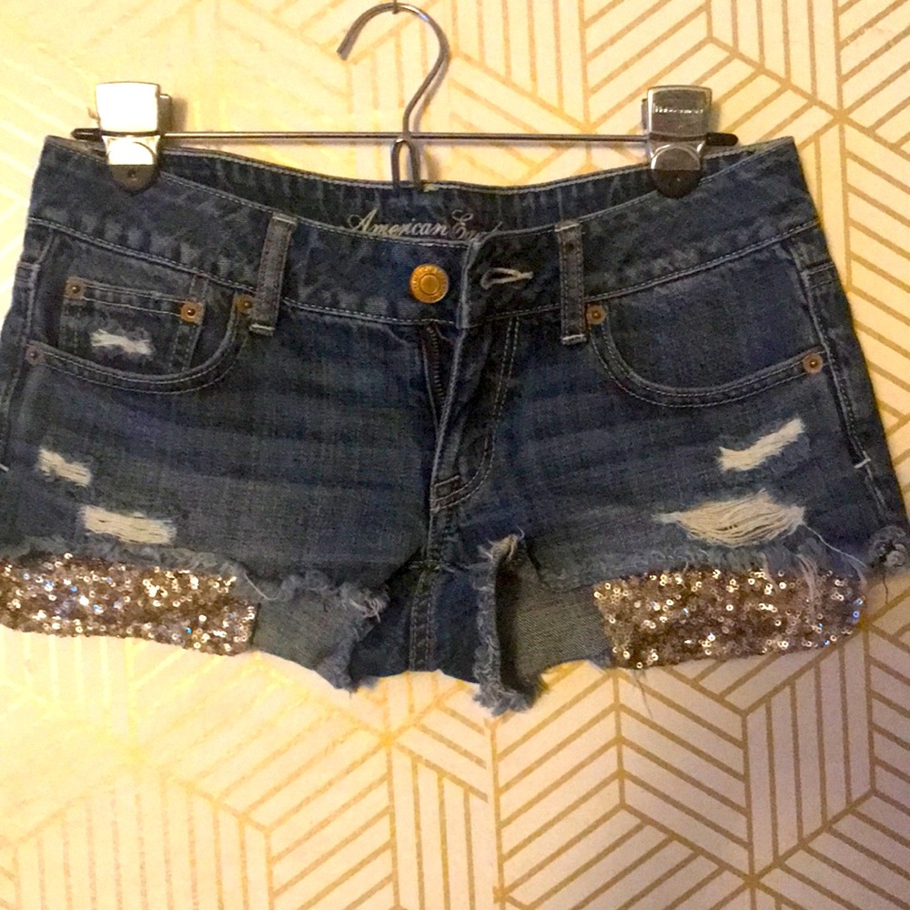 American eagle jean shorts sz 2